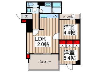 ミリアレジデンス上野松が谷の物件間取画像